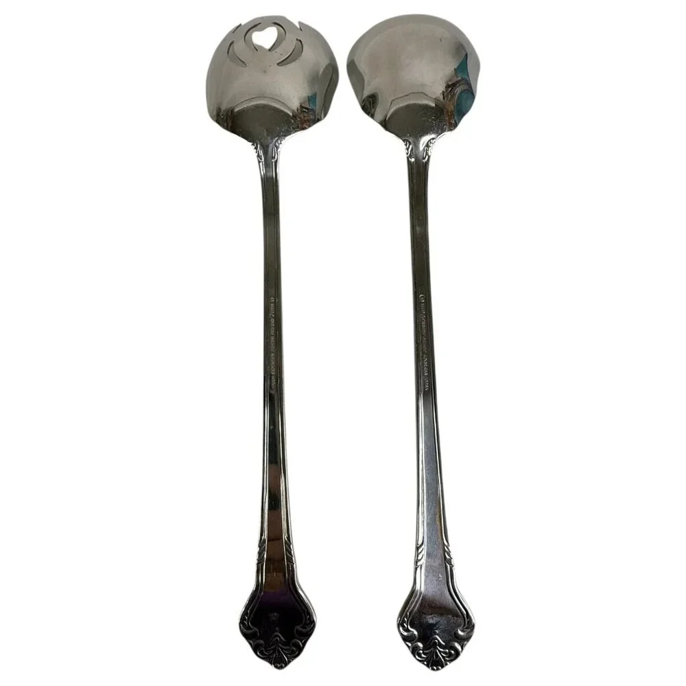 8 Piece Reed & Barton Renaissance‎ Stainless 18/10 Glossy Silverware Serving Set